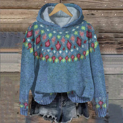 Sudadera con capucha vintage de cachemira