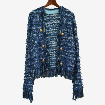Maryvonne™ Veste Chic à Franges