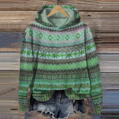 Sudadera con capucha vintage de cachemira