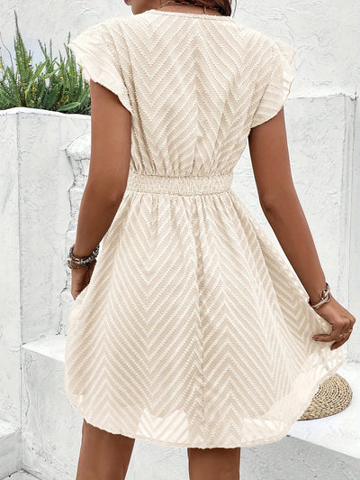Robe Nayora Sans Manches À Col En V