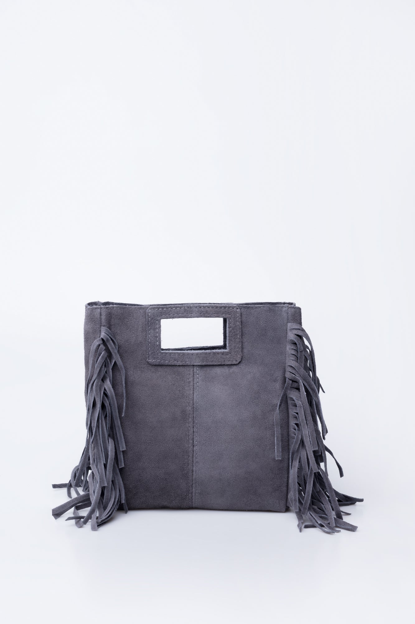 Bolso ante  flecos colores