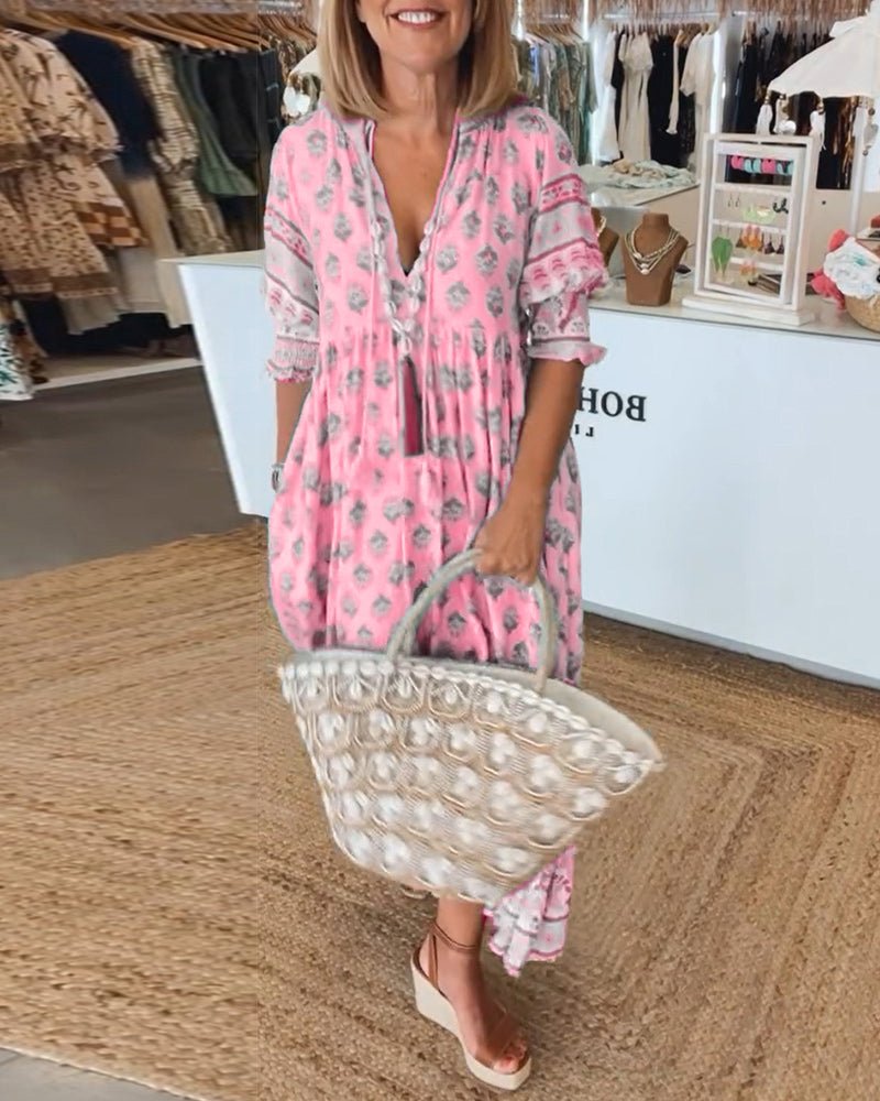 Robe Bohémienne Avec Cache-Ventre