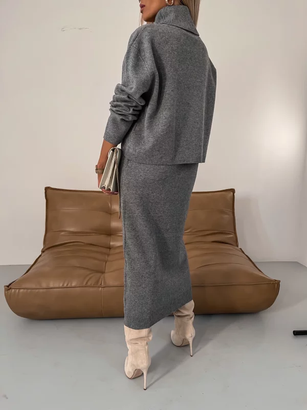 Vestido elegante e invernal de dos piezas Alice