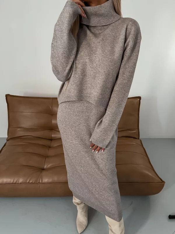 Vestido elegante e invernal de dos piezas Alice