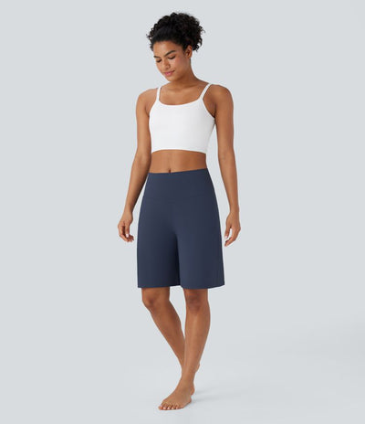 Softlyzero™ Airy - Yoga-Bermudashorts mit hohem Bund, mehreren Taschen und Cool-Touch