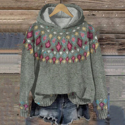 Sudadera con capucha vintage de cachemira