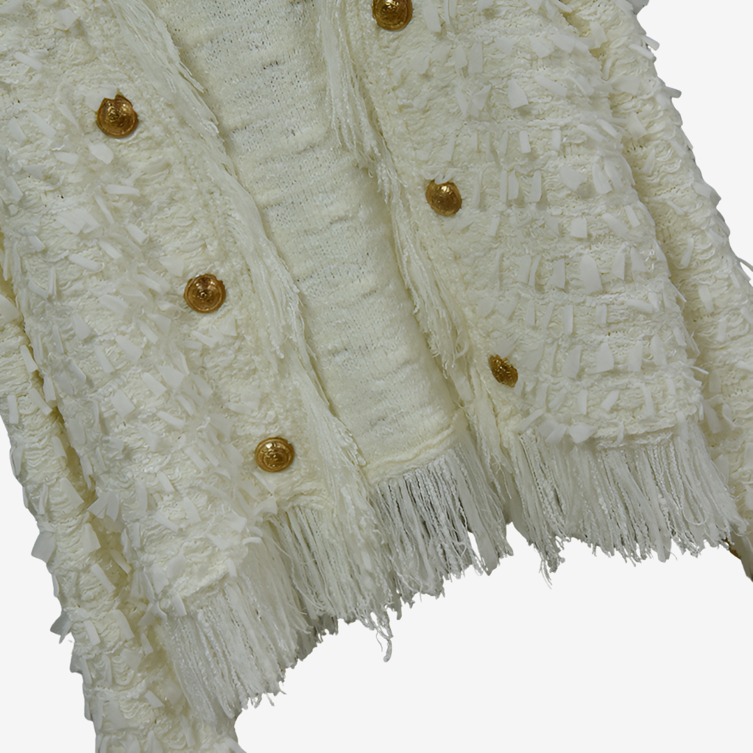 Maryvonne™ Veste Chic à Franges