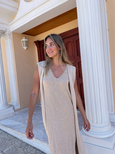 Chaleco fluido punto