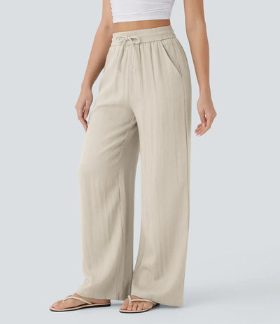 Pantalon En Lin Décontracté & Aéré