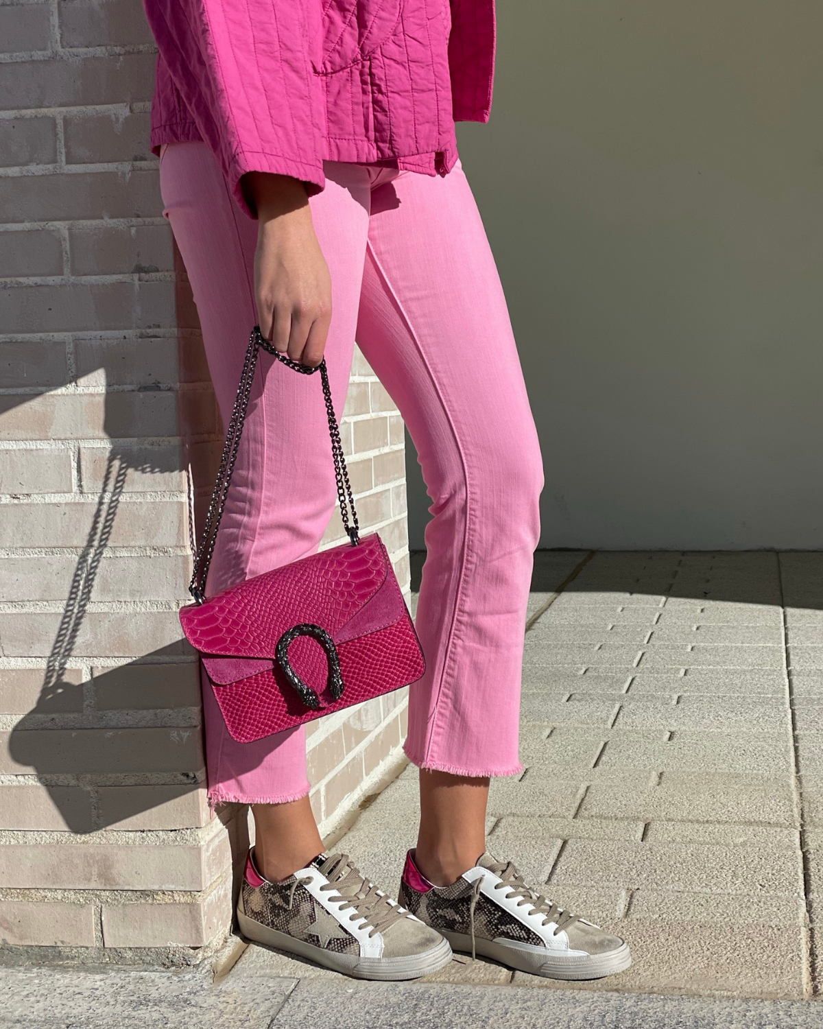 Bolso herradura doble solapa