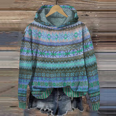 Sudadera con capucha vintage de cachemira
