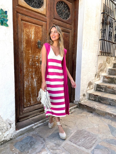 Chaleco fluido punto