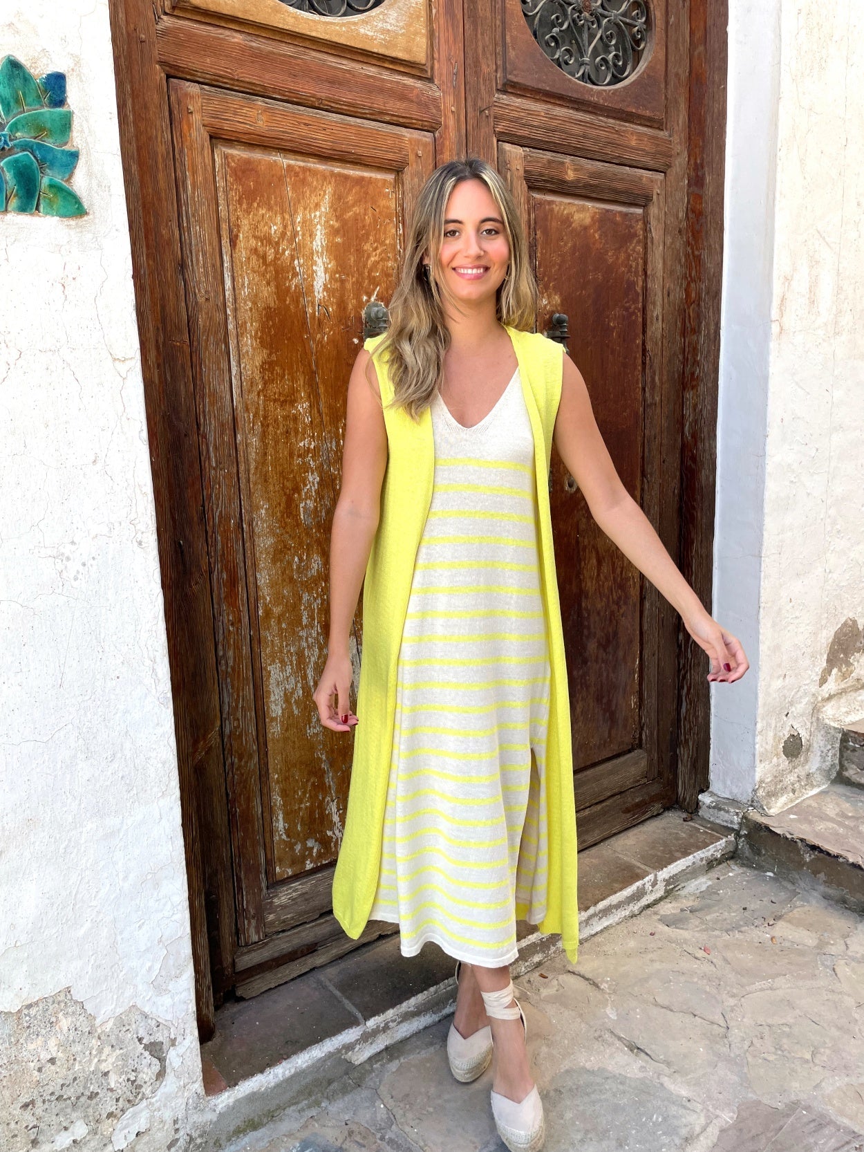 Chaleco fluido punto