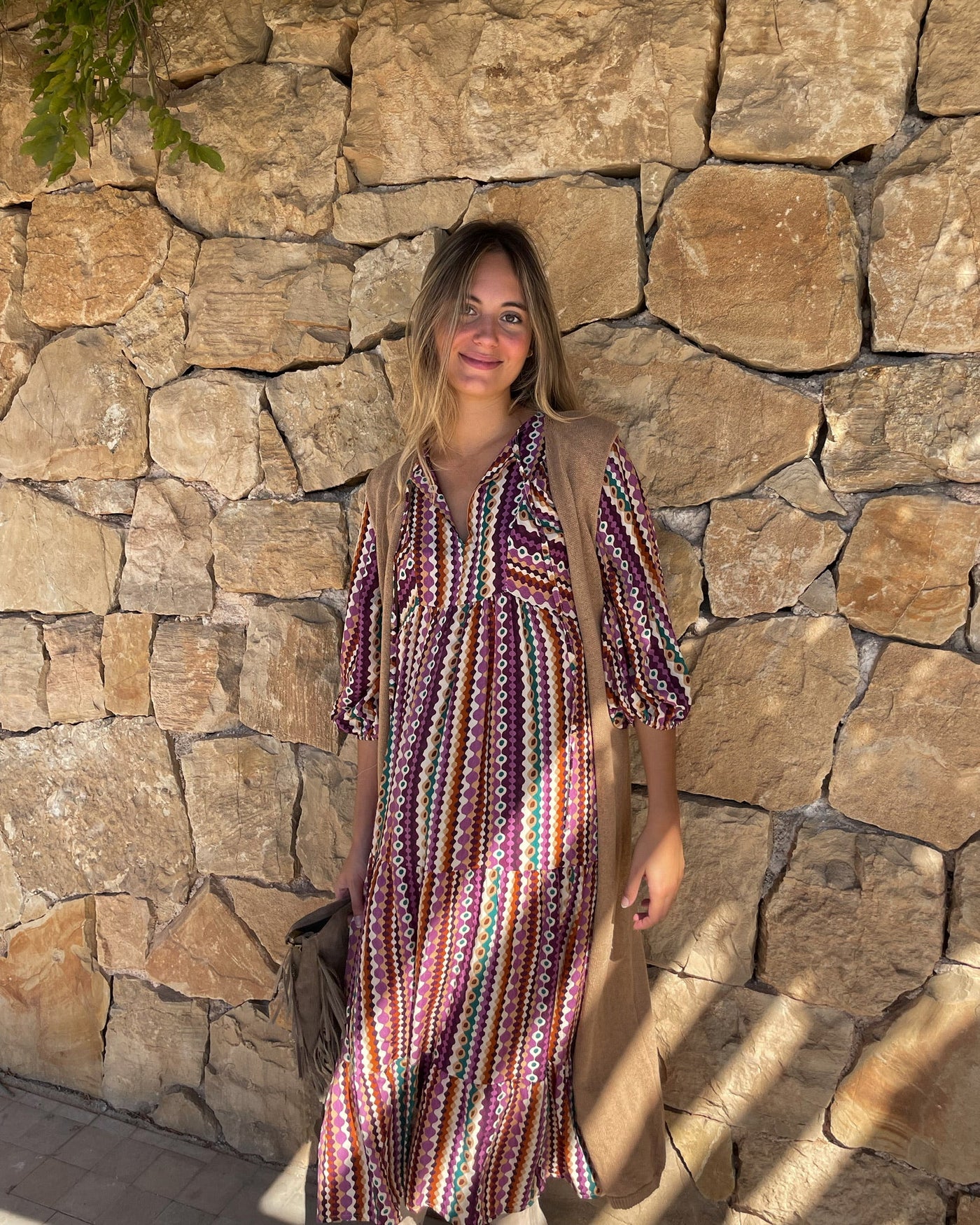 Chaleco fluido punto