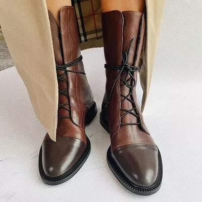 Botines de tacón de piel