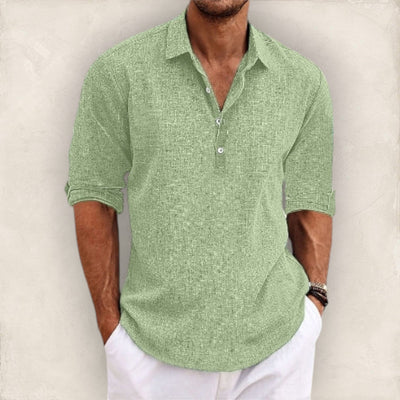 Givalli - Camisa casual de lino