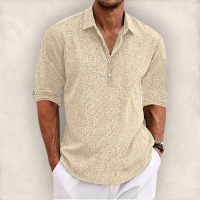 Givalli - Camisa casual de lino