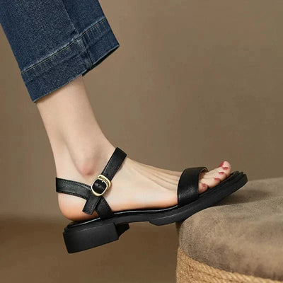 Sandales À Talon Klarina En Cuir