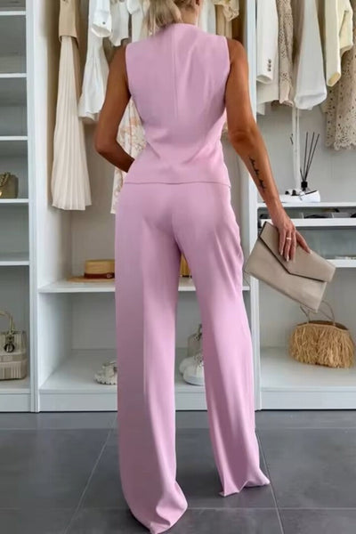 Wila | Conjunto chic de top sin mangas y pantalón