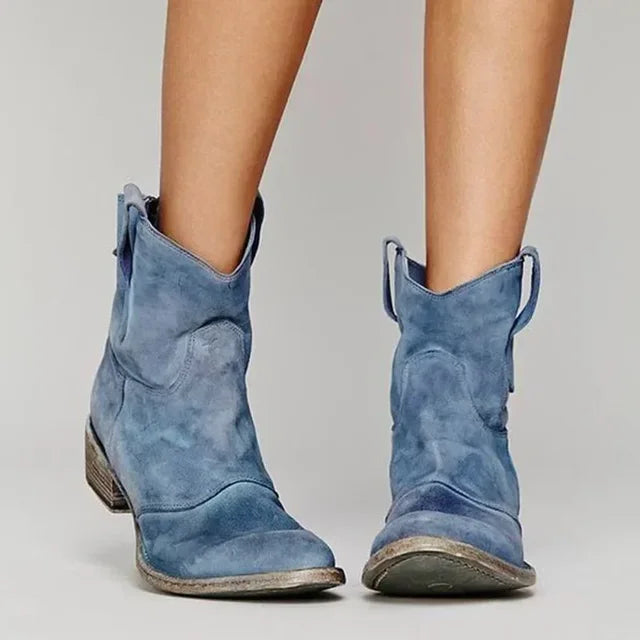Feliciti - Botines estilo vaquero vintage