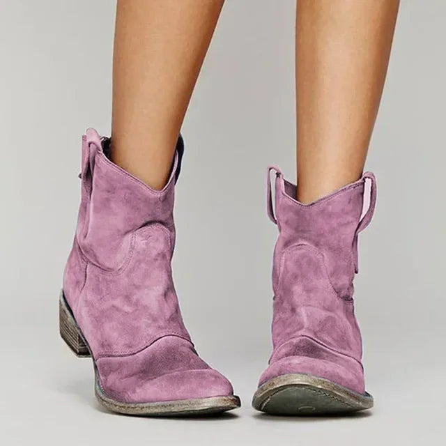 Feliciti - Botines estilo vaquero vintage