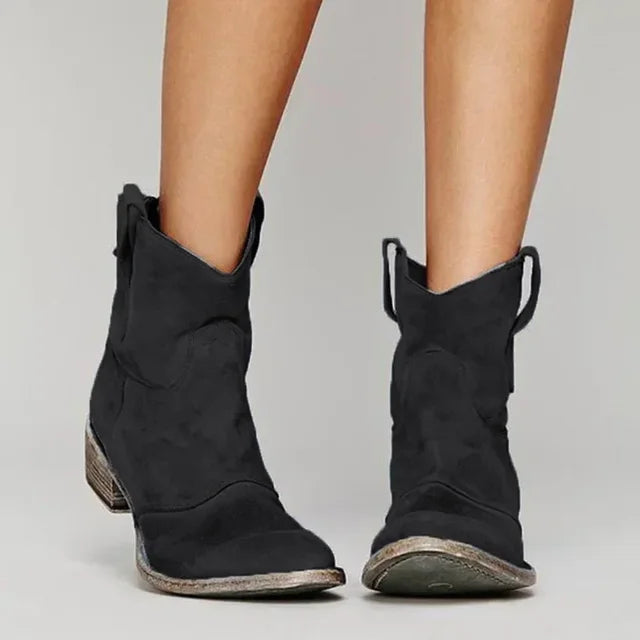 Feliciti - Botines estilo vaquero vintage