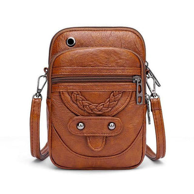 Sac à Bandoulière Vintage En Cuir