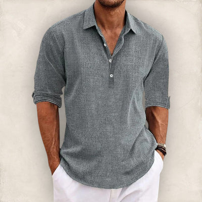 Givalli - Camisa casual de lino