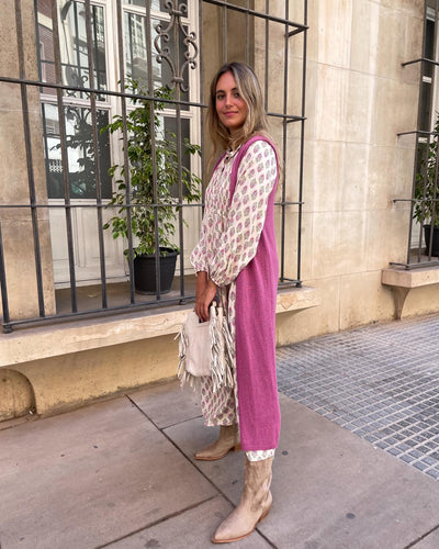 Chaleco fluido punto