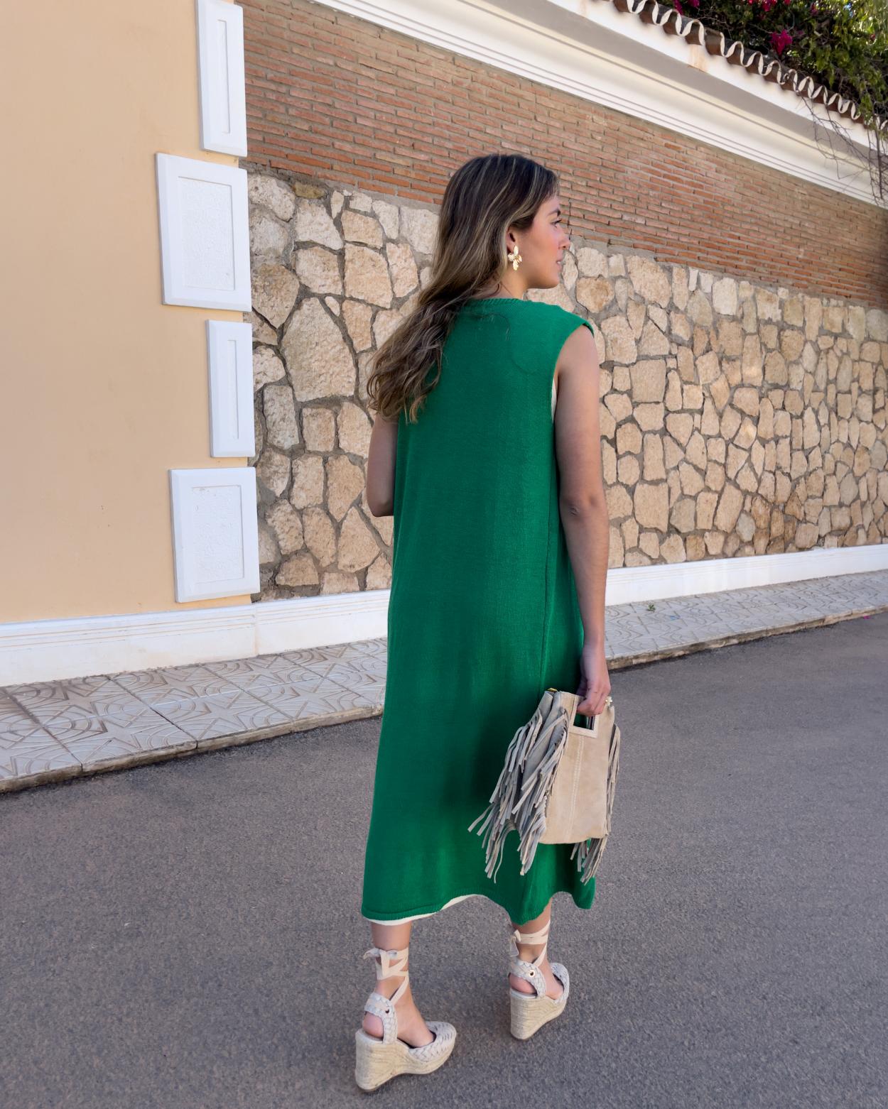 Chaleco fluido punto