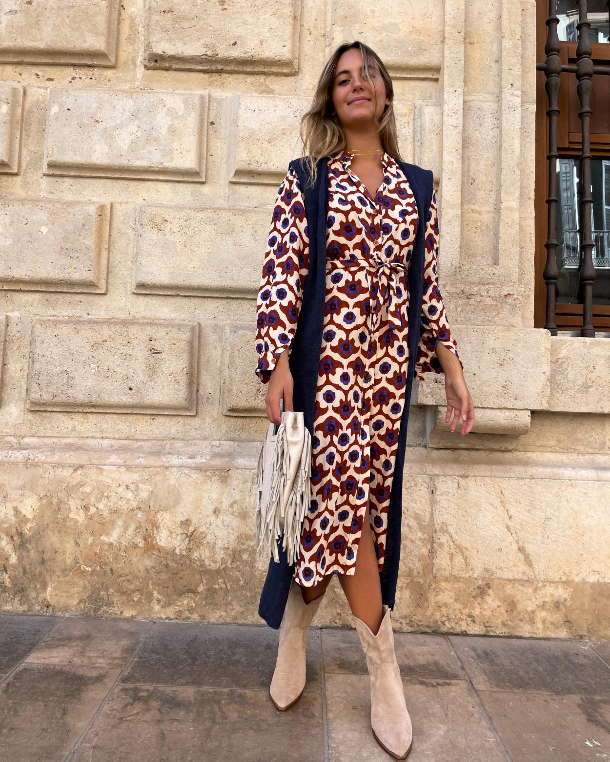 Chaleco fluido punto