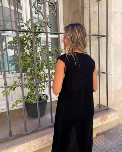 Chaleco fluido punto