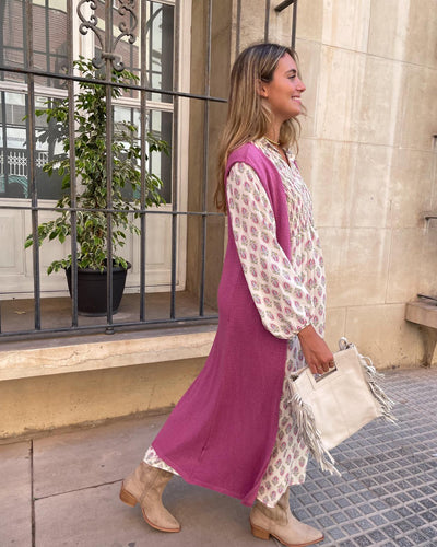 Chaleco fluido punto