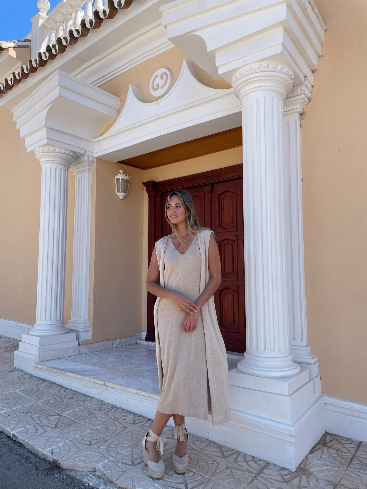 Chaleco fluido punto