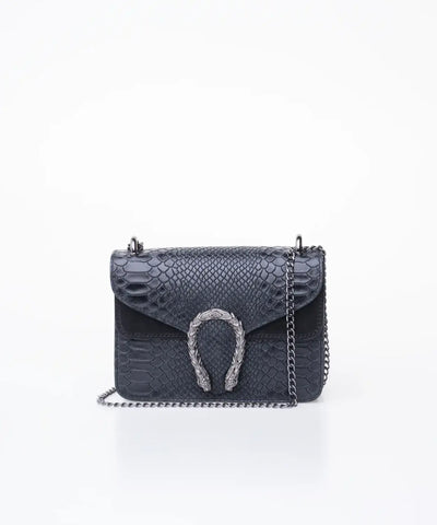 Bolso herradura doble solapa