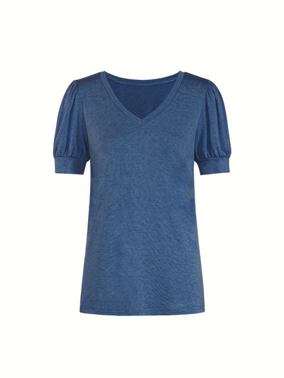 T-shirt Respirant En Coton À Manches En Pétales
