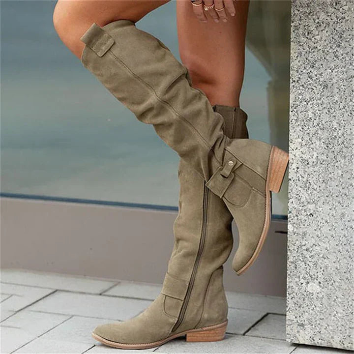 Carly - Botas de piel de lujo para mujer