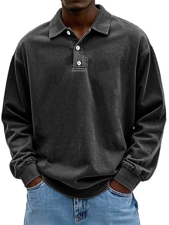 Elias | Polo casual de manga larga para hombre