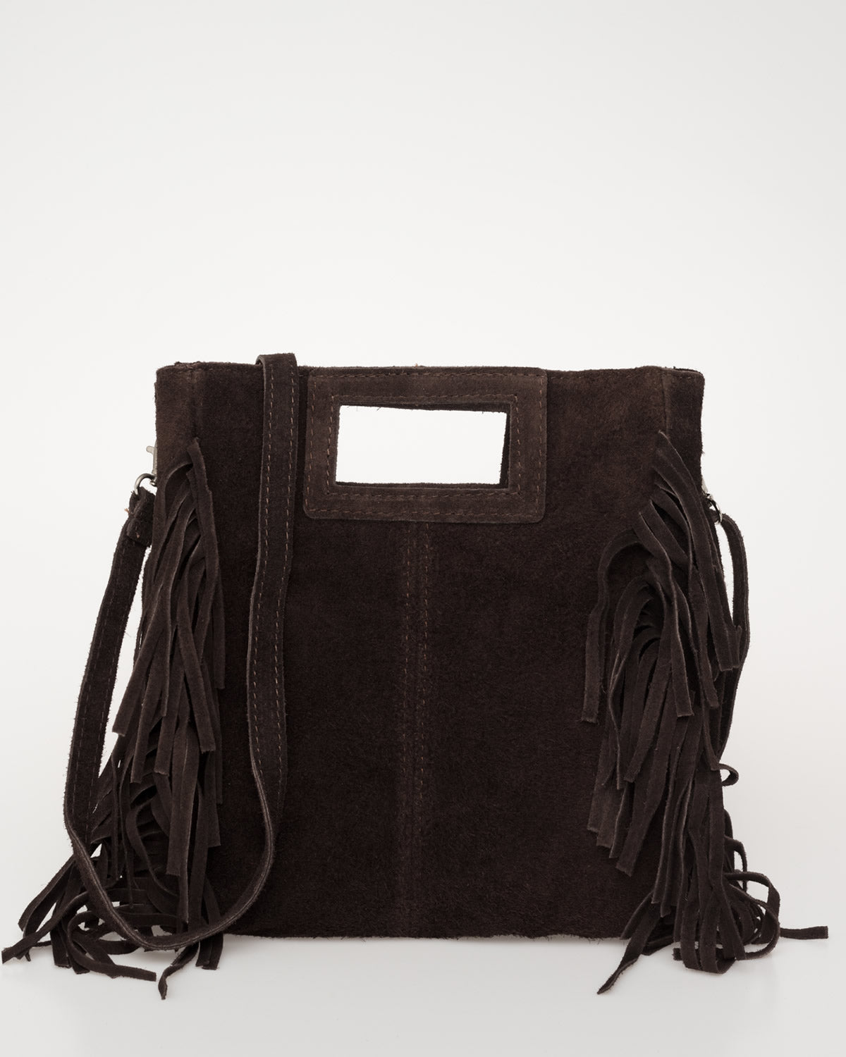 Bolso ante  flecos colores